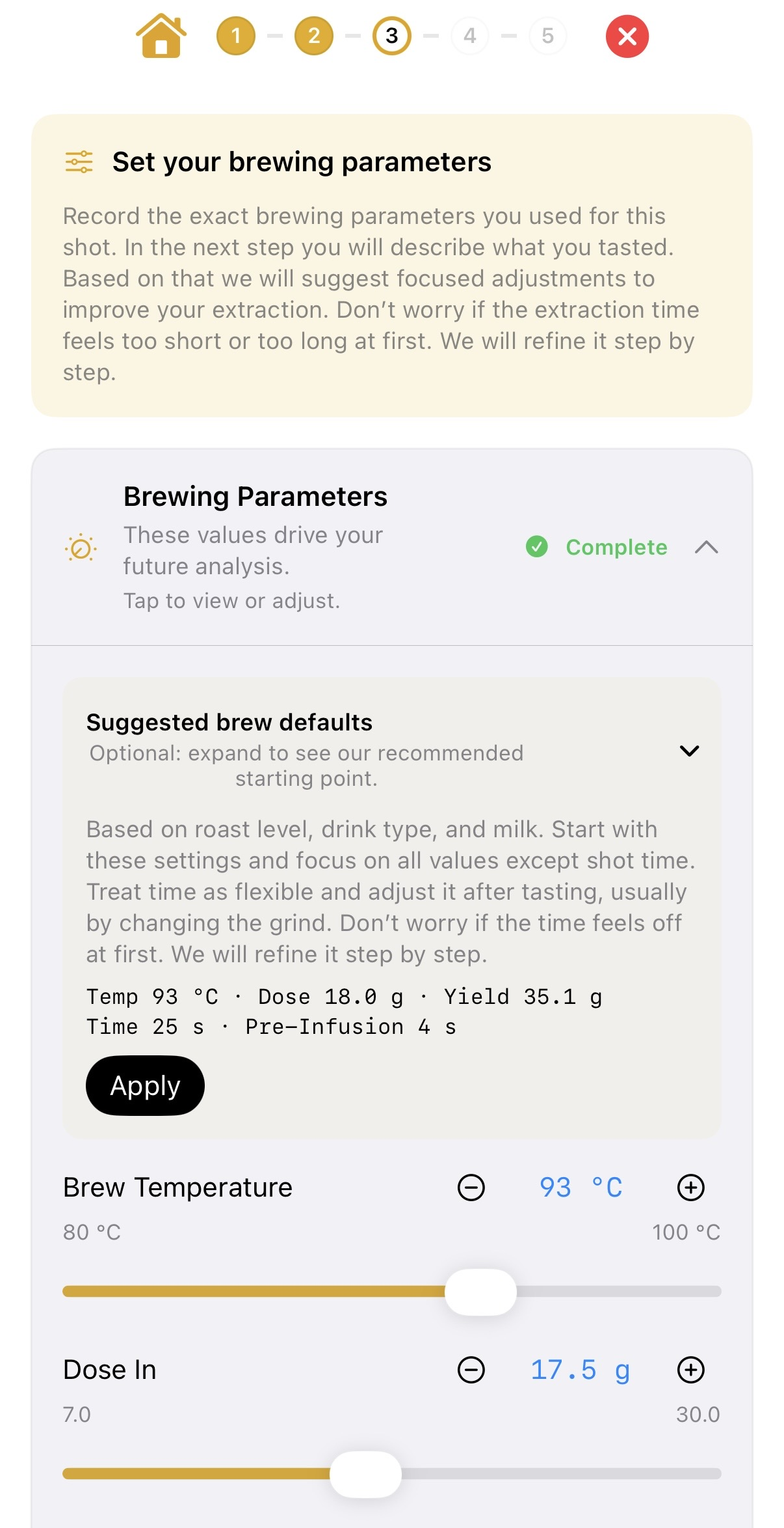 Shot analysis with recommendations